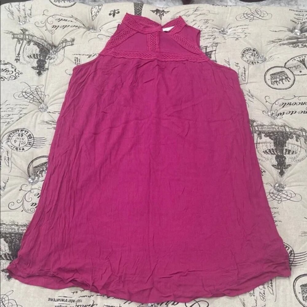 CHANCE Elegant Magenta Mini Dress